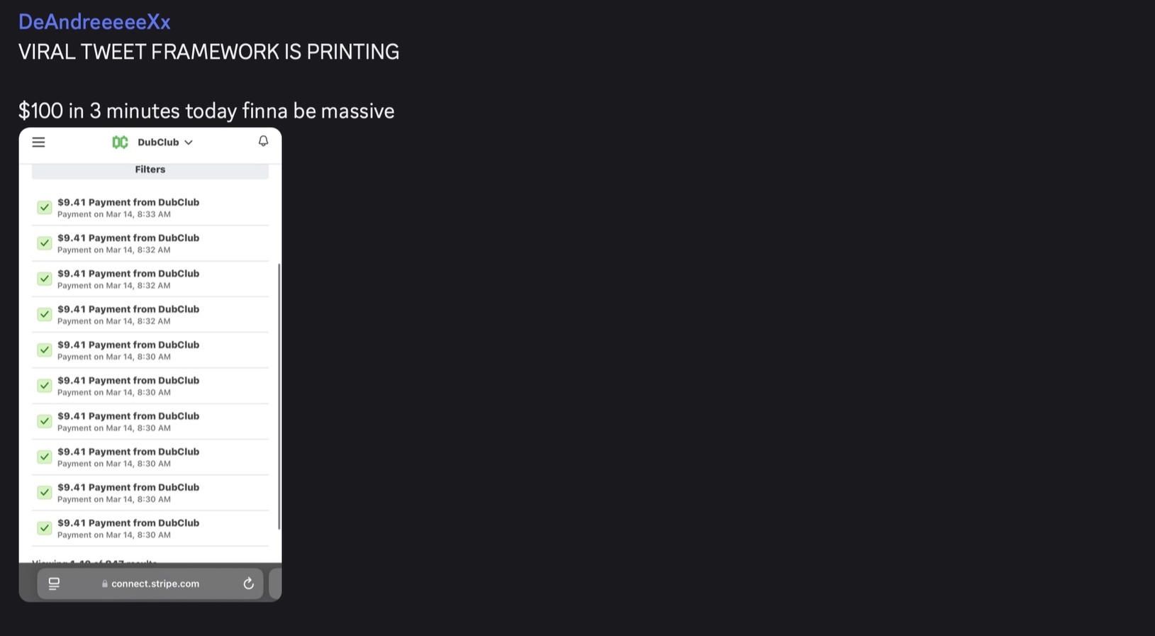 CapperLaunch member revenue screenshot 13